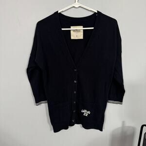 Hollister Y2K Preppy Collegiate Style Button Down Cardigan Women's Size Medium